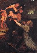 Sir John Everett Millais The Rescue oil painting on canvas
